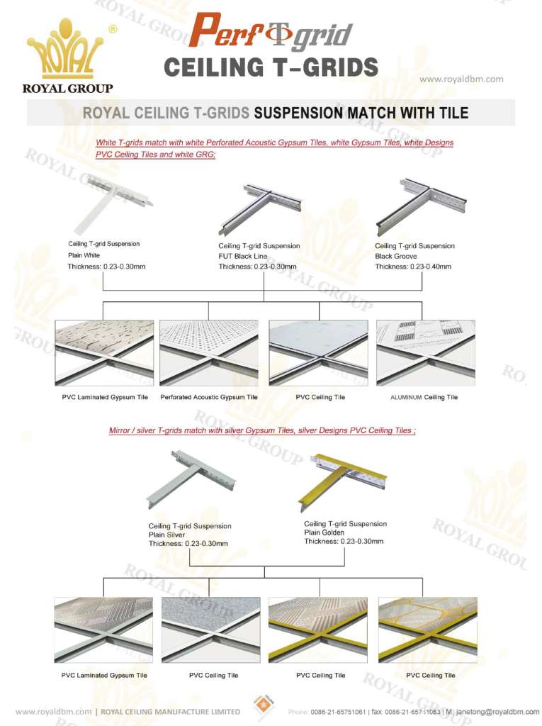 Ceiling Grid Black Line Royal Group