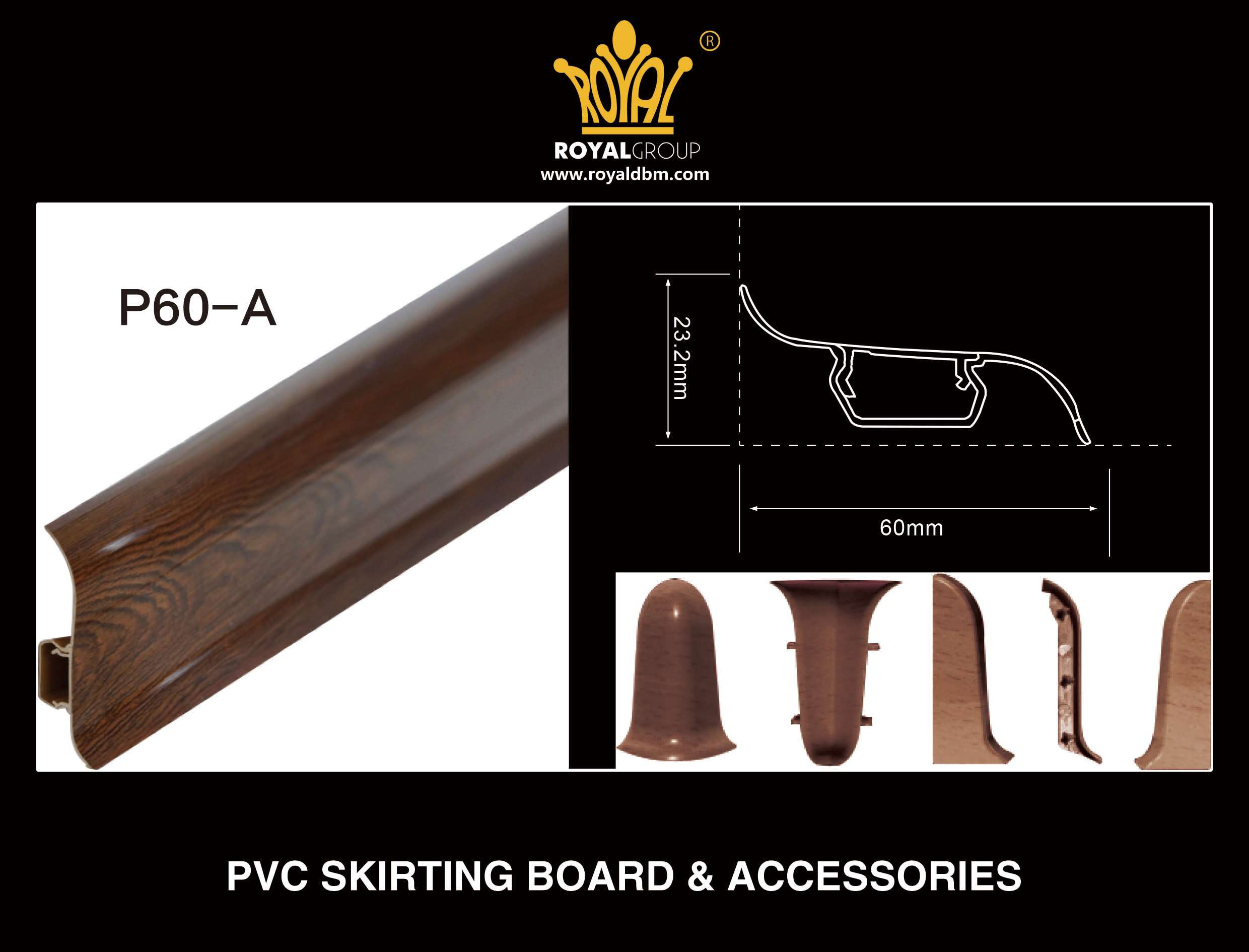 Pvc Skirting Board P60 A Royal Group