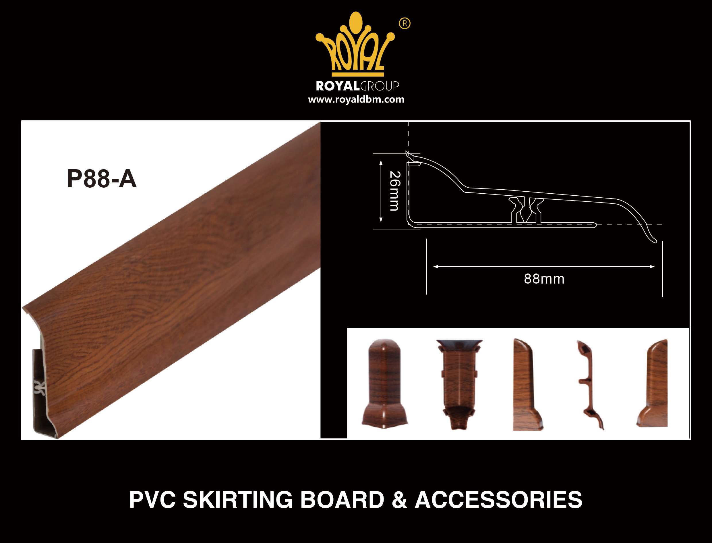 Pvc Skirting Board P88 A Royal Group