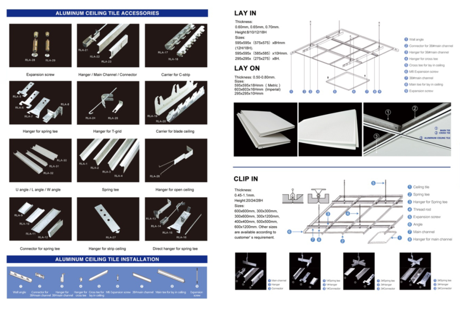 Aluminum Ceiling Tile Lay In Royal Group